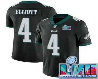 Men & Women & Youth Philadelphia Eagles #4 Jake Elliott Limited Black Super Bowl LVII Vapor Jersey,We sell and wholesale Men & Women & Youth Philadelphia Eagles #4 Jake Elliott Limited Black Super Bowl LVII Vapor Jersey on line form chian!